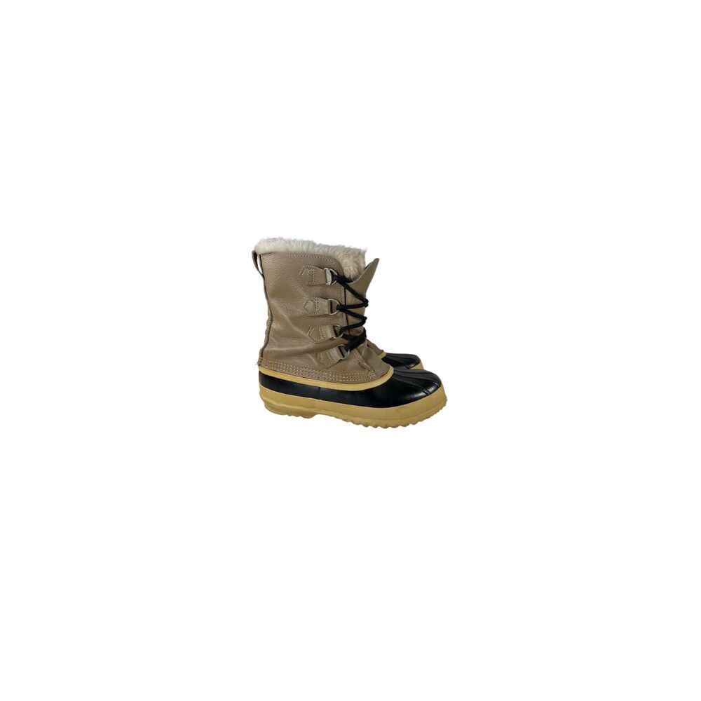 Sorel Vintage 90s Y2K Sorel Waterproof Manitou Faux Fur Duck Boots Women's 6US